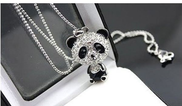 new shiny exclusive panda necklace rhinestone super charm panda necklace for women jewelry cute awesome panda pendant necklaces, Silver
new shiny exclusive panda necklace rhinestone super charm panda necklace for women jewelry cute awesome panda pendant necklaces, Silver