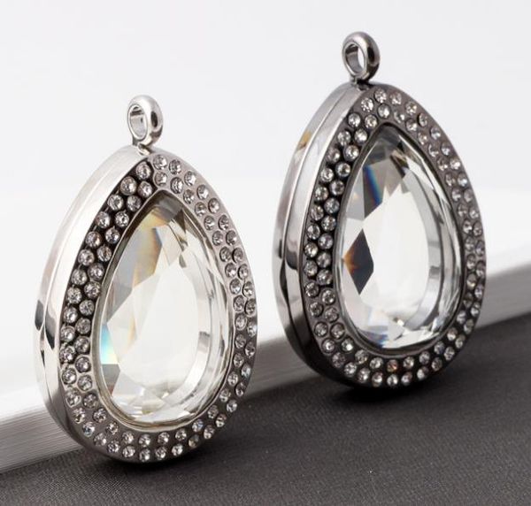 water drop diamond glass diy locket jewelry accessories with rhinestone floating locket opening crystal lockets, Silver
water drop diamond glass diy locket jewelry accessories with rhinestone floating locket opening crystal lockets, Silver