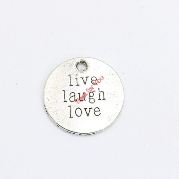 20pcs antique silver plated live laugh love charms pendants for bracelet necklace jewelry making craft diy handmade 20mm, Bronze;silver
20pcs antique silver plated live laugh love charms pendants for bracelet necklace jewelry making craft diy handmade 20mm, Bronze;silver