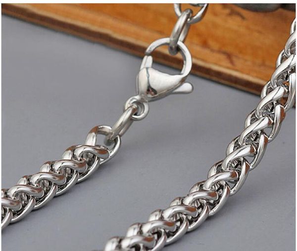 5pcs/lot new arrival hiphop men's necklace 316l stainless steel twist chain 7mm*55cm about 22inch necklace, Silver
5pcs/lot new arrival hiphop men's necklace 316l stainless steel twist chain 7mm*55cm about 22inch necklace, Silver