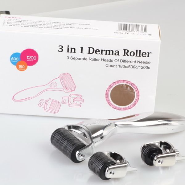 3 in 1 derma roller needles stainless micro needle therapy derma roller therapy micro needle roller 1 mm
3 in 1 derma roller needles stainless micro needle therapy derma roller therapy micro needle roller 1 mm