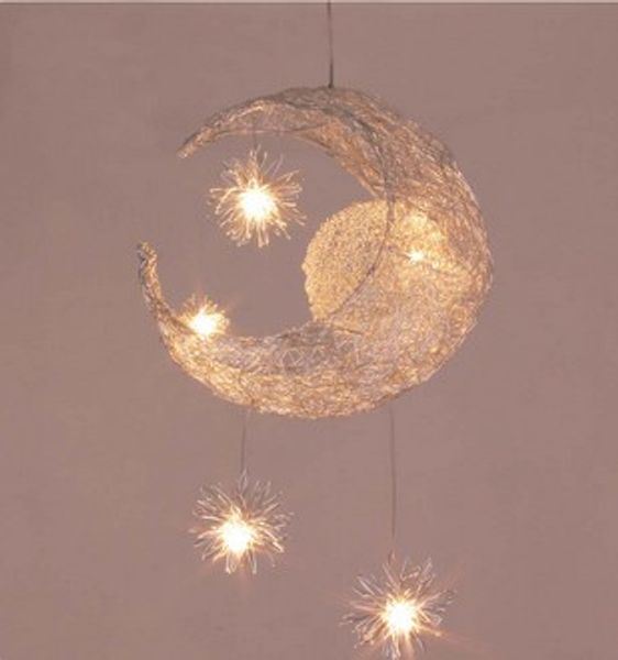 kid's room lighting modern fashion moon&star pendant lights child bedroom lamps aluminum chander for living room home decoration
kid's room lighting modern fashion moon&star pendant lights child bedroom lamps aluminum chander for living room home decoration