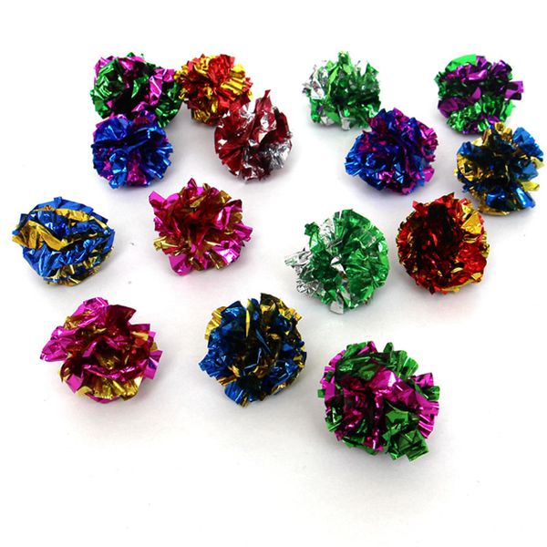 2016 new Cat Toys 100 Pack MYLAR balls crinkle cat toys kitten toy ball free shipping
2016 new Cat Toys 100 Pack MYLAR balls crinkle cat toys kitten toy ball free shipping