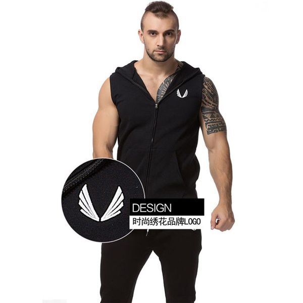 wholesale-2016 men cotton hoodie sweatshirts mens warm vest gilet uomo colete men sleeveless jacket casaco, Black
wholesale-2016 men cotton hoodie sweatshirts mens warm vest gilet uomo colete men sleeveless jacket casaco, Black