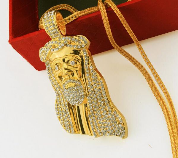 6pcs crystal jesus face pendants with 32" franco rope chain hiphop style necklace gold plating hip hop jewelry necklace 2016 november s, Silver
6pcs crystal jesus face pendants with 32" franco rope chain hiphop style necklace gold plating hip hop jewelry necklace 2016 november s, Silver