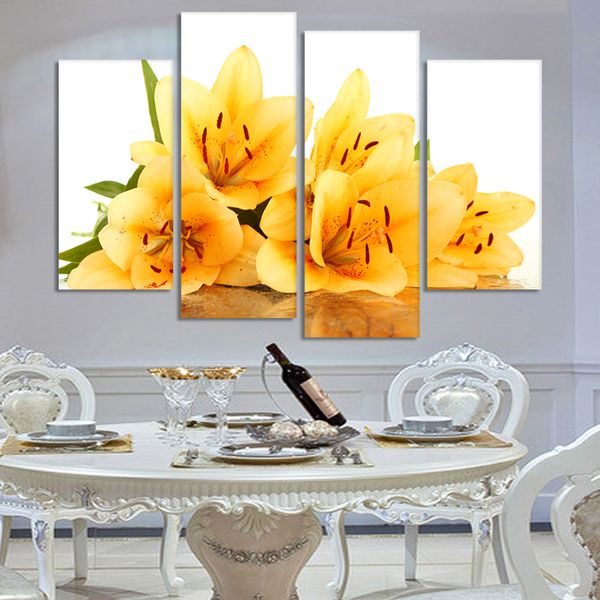4 piece sell modern wall painting yellow flower home decorative art picture paint on canvas prints(no frame)
4 piece sell modern wall painting yellow flower home decorative art picture paint on canvas prints(no frame)