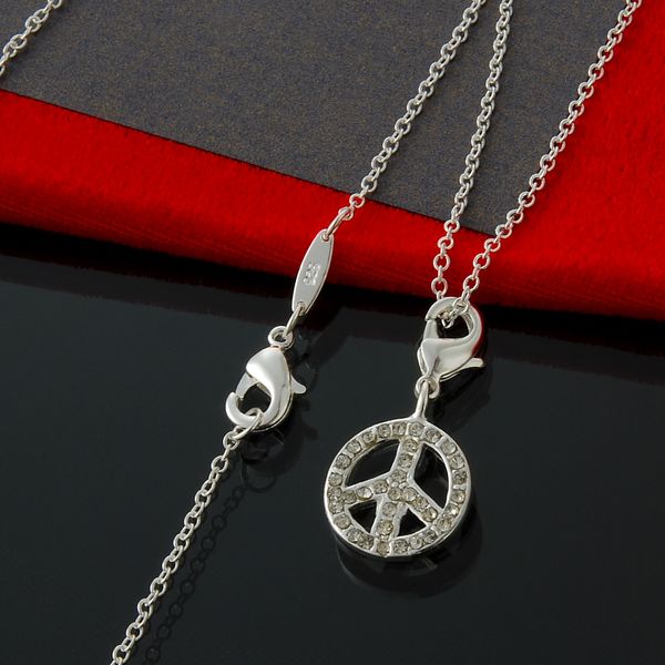 10pcs/lot 925 sterling silver fine chain w/ peace sign pendant-necklace fashion silver necklace
10pcs/lot 925 sterling silver fine chain w/ peace sign pendant-necklace fashion silver necklace