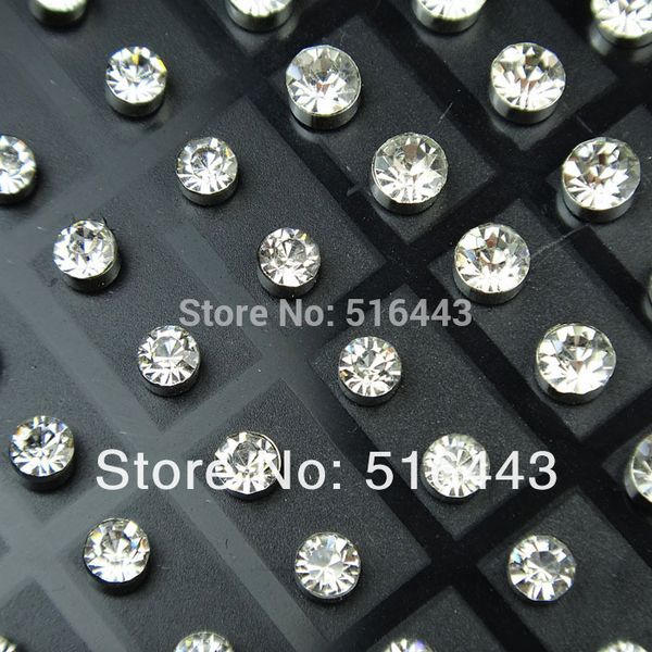 a-263 216pcs czech rhinestones fashion stainless steel stud earrings for womens or mens wholesale jewelry lots, Golden;silver
a-263 216pcs czech rhinestones fashion stainless steel stud earrings for womens or mens wholesale jewelry lots, Golden;silver