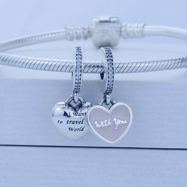 100% authentic 925 sterling silver charms heart silver dangle with pink enamel and cubic zironia fits pandora bracelet & necklace 1pc/lot, Black
100% authentic 925 sterling silver charms heart silver dangle with pink enamel and cubic zironia fits pandora bracelet & necklace 1pc/lot, Black