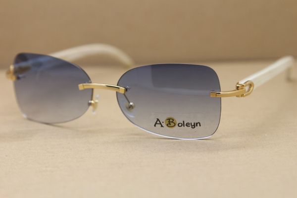 t8100864 men rimless white buffalo horn glasses genuine natural sunglasses driving glasses c decoration size:59-18-140mm, White;black
t8100864 men rimless white buffalo horn glasses genuine natural sunglasses driving glasses c decoration size:59-18-140mm, White;black