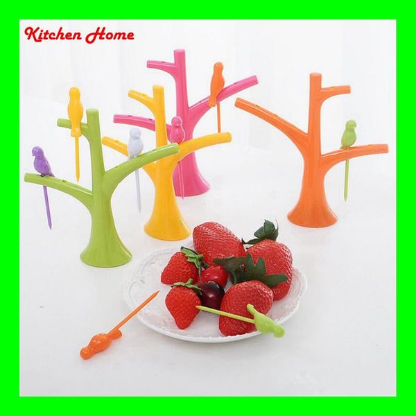 creative plastic bird tree design fruit fork 6pcs tree shape holder rack corlorful eco friendly plastic home decoration ing
creative plastic bird tree design fruit fork 6pcs tree shape holder rack corlorful eco friendly plastic home decoration ing