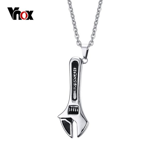 new cool pendant necklace men stainless steel wrench men's pendants fashion personalized men necklace jewelry, Silver
new cool pendant necklace men stainless steel wrench men's pendants fashion personalized men necklace jewelry, Silver