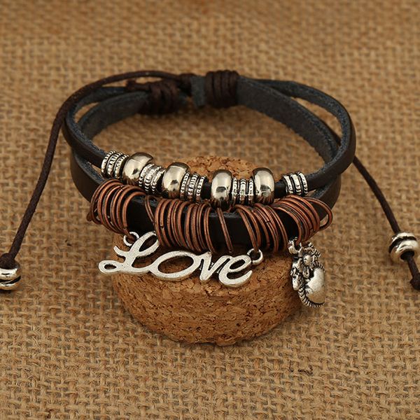 mens love heart leather wrap bracelet jewelry genuine handmade alloy charms bracelets wristbands designs ing, Golden;silver
mens love heart leather wrap bracelet jewelry genuine handmade alloy charms bracelets wristbands designs ing, Golden;silver