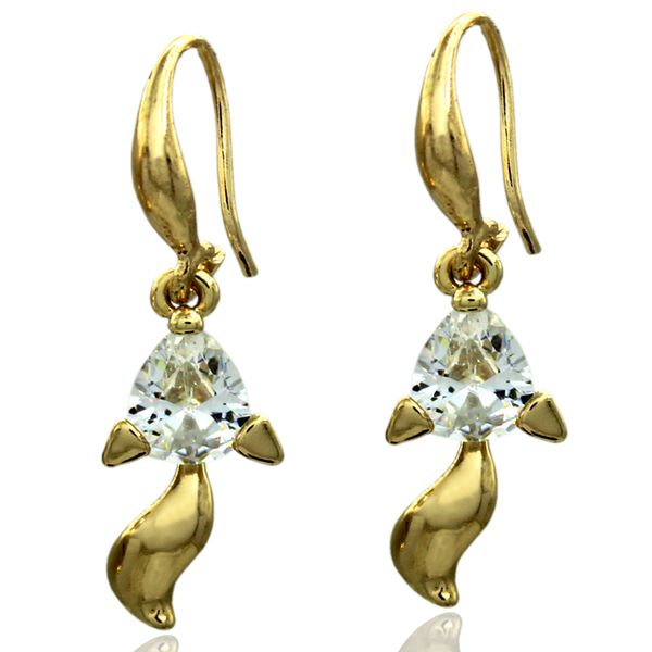european and american fashion new gold crystal ornaments exquisite little fox retro earrings wholesale gift, Silver
european and american fashion new gold crystal ornaments exquisite little fox retro earrings wholesale gift, Silver