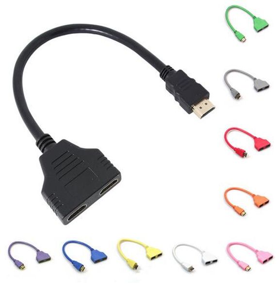 20cm 1 to 2 hdmi splitter adapter male to female split double signal adapter convert cable for video tv
20cm 1 to 2 hdmi splitter adapter male to female split double signal adapter convert cable for video tv