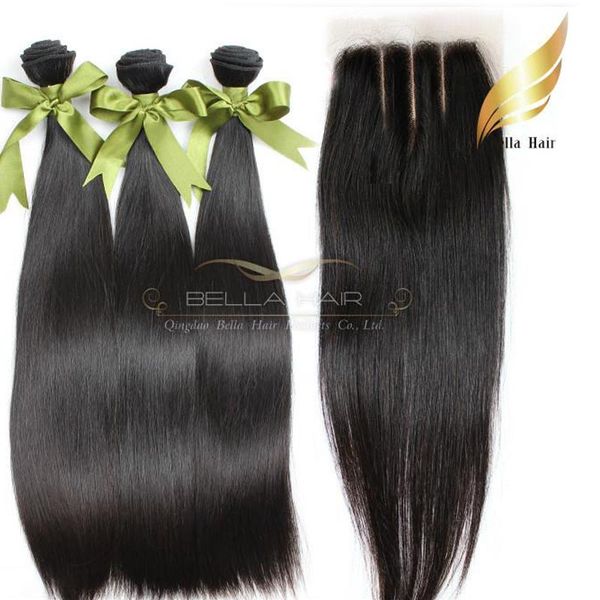 malaysian human hair weft with lace closure 3 part grade 8a natural color 834inch silky straight bellahair, Black
malaysian human hair weft with lace closure 3 part grade 8a natural color 834inch silky straight bellahair, Black