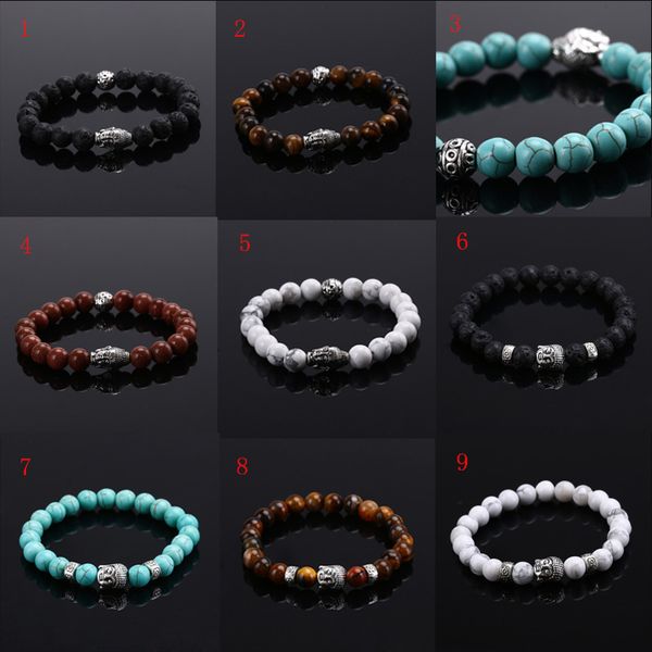 wholesale-fashion mens lava natural stone head buddha beaded rock handmade agate bracelet, Golden;silver
wholesale-fashion mens lava natural stone head buddha beaded rock handmade agate bracelet, Golden;silver