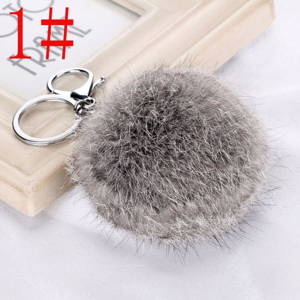 8cm soft real rabbit fur ball silver metal key chains ball pom poms plush keychain car keyring bag accessories
8cm soft real rabbit fur ball silver metal key chains ball pom poms plush keychain car keyring bag accessories