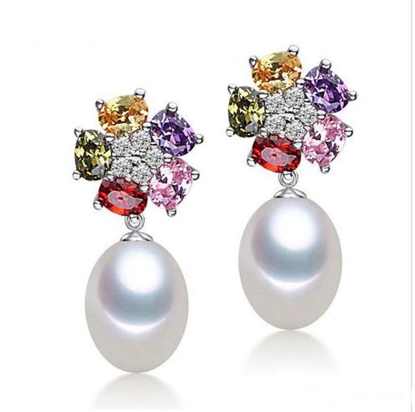 water drop natural 8-9mm pearl earring 925 silver plated dangle earrings colorful crystal flower freshwater cultured, Golden;silver
water drop natural 8-9mm pearl earring 925 silver plated dangle earrings colorful crystal flower freshwater cultured, Golden;silver