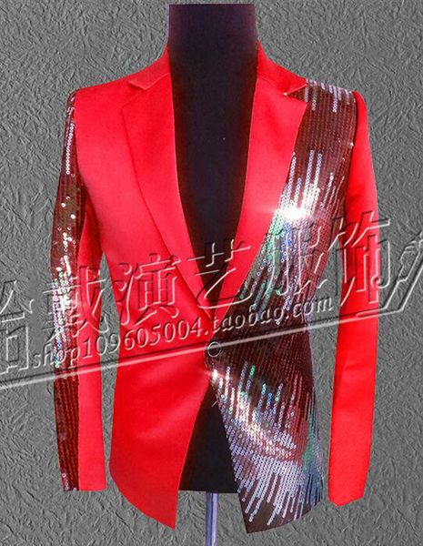 gentleman personality han edition costumes nightclub singer star stage performance clothing studio sequined jacket/s - 4 xl, Black;red
gentleman personality han edition costumes nightclub singer star stage performance clothing studio sequined jacket/s - 4 xl, Black;red