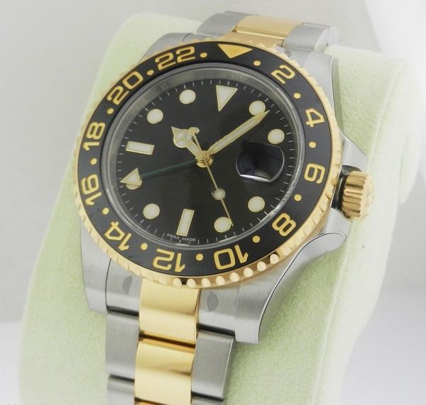 luxury selling 116713 gmt steel & 18k gold bracelet black dial automatic machinery mens casual watches 40mm men's wristwatches, Slivery;brown
luxury selling 116713 gmt steel & 18k gold bracelet black dial automatic machinery mens casual watches 40mm men's wristwatches, Slivery;brown