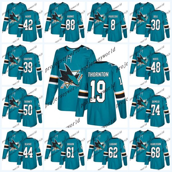 San Jose Sharks Jerseys 2017-2018 Season 48 Tomas Hertl 8 Joe Pavelski 88 Brent Burns 19 Joe Thornton 39 Logan Couture Hockey jerseys
San Jose Sharks Jerseys 2017-2018 Season 48 Tomas Hertl 8 Joe Pavelski 88 Brent Burns 19 Joe Thornton 39 Logan Couture Hockey jerseys