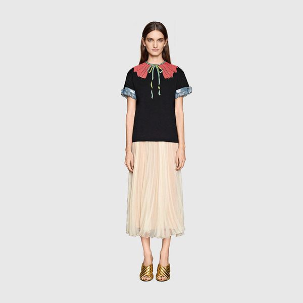 t shirt bow sleeve summer ruffled stripe crystal women sequin buckle collar new embroidery short petal 2016 black stripe t-shirt ktjjw
t shirt bow sleeve summer ruffled stripe crystal women sequin buckle collar new embroidery short petal 2016 black stripe t-shirt ktjjw