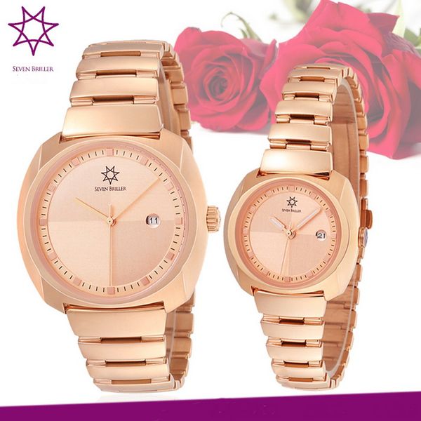 french men and women fashion lovers watch authentic sevenbriller stainless steel quartz table business waterproof swiss watch, Slivery;brown
french men and women fashion lovers watch authentic sevenbriller stainless steel quartz table business waterproof swiss watch, Slivery;brown