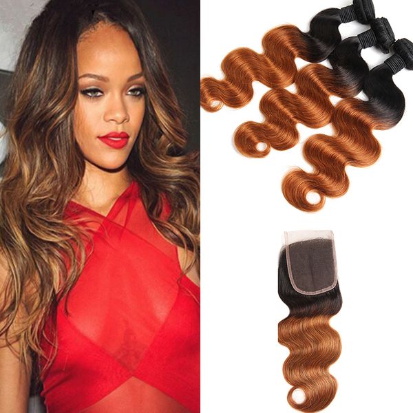 ombre raw indian body wave hair with closure 1b/30 blonde dark roots indian human body wave hair 3pcs with 4*4'' lace closure, Black;brown
ombre raw indian body wave hair with closure 1b/30 blonde dark roots indian human body wave hair 3pcs with 4*4'' lace closure, Black;brown