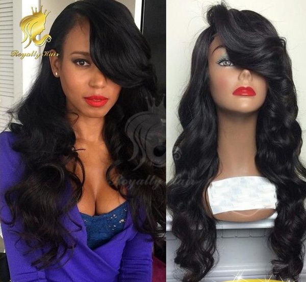 peruvian130 density wavy glueless lace front human hair wig & full lace wig with side bangs with blenched knots, Black;brown
peruvian130 density wavy glueless lace front human hair wig & full lace wig with side bangs with blenched knots, Black;brown