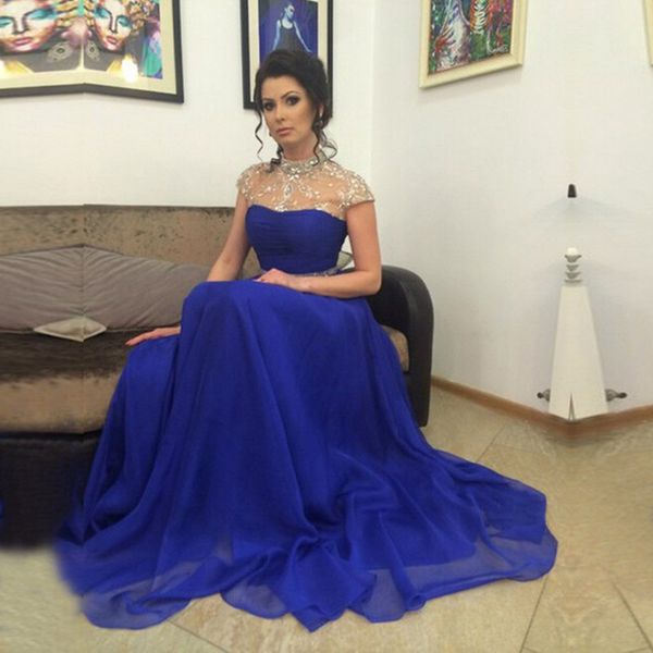 elegant beaded high neck evening dresses royal blue chiffon rhinestone prom dress maxi dress capped sleeve arabic dubai dress evening gowns, Black;red
elegant beaded high neck evening dresses royal blue chiffon rhinestone prom dress maxi dress capped sleeve arabic dubai dress evening gowns, Black;red