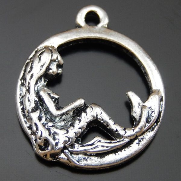 25pcs antique silver alloy mermaid pendant charms jewelry finding 19mm 50005 jewelry making, Bronze;silver
25pcs antique silver alloy mermaid pendant charms jewelry finding 19mm 50005 jewelry making, Bronze;silver