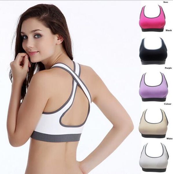wholesale multicolors women padded athletic vest gym fitness sports bra stretch cotton seamless, White;black
wholesale multicolors women padded athletic vest gym fitness sports bra stretch cotton seamless, White;black