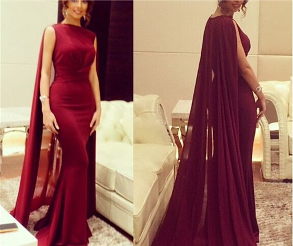 red carpet burgundy with cloak mermaid jewel floor length chiffion homecoming prom graduation cocktail dresses evening gowns party guest, Black
red carpet burgundy with cloak mermaid jewel floor length chiffion homecoming prom graduation cocktail dresses evening gowns party guest, Black