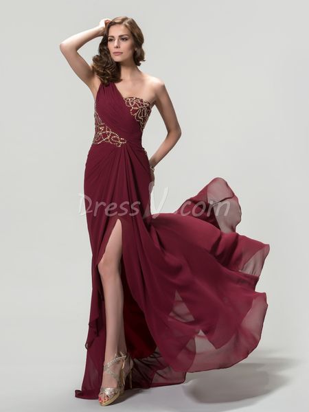 2019 Sexy Slit Long Evening Dress One-Shoulder Golden Beadings Formal Dresses Burgundy Prom Party Gowns Robe De Soiree Dresses Custom Made
2019 Sexy Slit Long Evening Dress One-Shoulder Golden Beadings Formal Dresses Burgundy Prom Party Gowns Robe De Soiree Dresses Custom Made