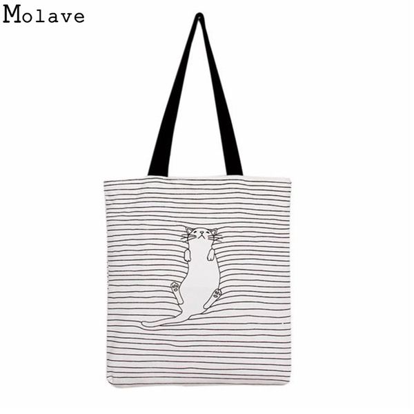 wholesale- shoulder shopping bags tote women beach bags catoon cute striped napping cat cotton canvas handbags female single bag jan22
wholesale- shoulder shopping bags tote women beach bags catoon cute striped napping cat cotton canvas handbags female single bag jan22