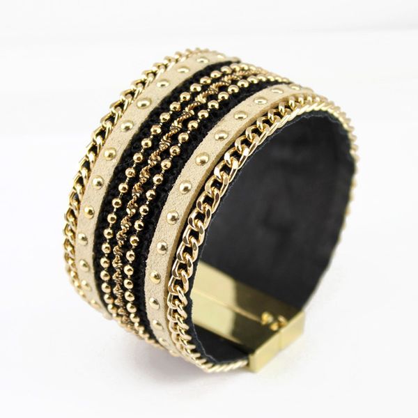 wholesale-new 2016 bracelets for women fashion jewelry with high-grade leather chain suction automatically magnetic clasp, Golden;silver
wholesale-new 2016 bracelets for women fashion jewelry with high-grade leather chain suction automatically magnetic clasp, Golden;silver