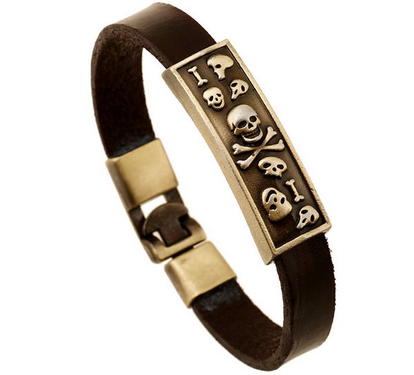 fashion national wind 100% cowhide bracelet boy/man retro alloy bone/skull leather bracelet 12pcs/lot drop shipping, White
fashion national wind 100% cowhide bracelet boy/man retro alloy bone/skull leather bracelet 12pcs/lot drop shipping, White