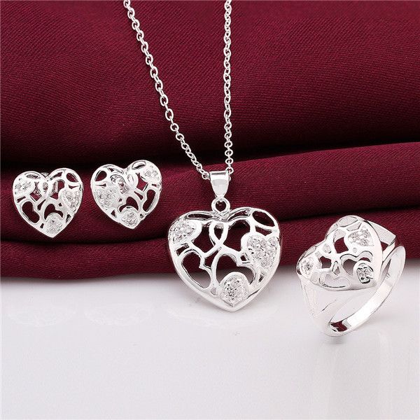 high grade 925 sterling silver zircon heart-shaped three-piece jewelry sets dfmss743 factory direct sale wedding necklace earring ring, Slivery;golden
high grade 925 sterling silver zircon heart-shaped three-piece jewelry sets dfmss743 factory direct sale wedding necklace earring ring, Slivery;golden