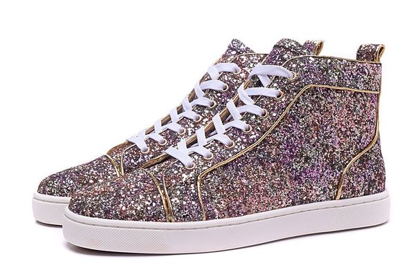men women brand sneakers with gold sequined red high casual skateboarding sports shoes 2016 new bottom mens dress shoes eur36-46, Black
men women brand sneakers with gold sequined red high casual skateboarding sports shoes 2016 new bottom mens dress shoes eur36-46, Black