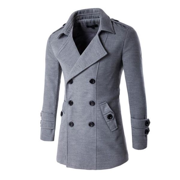 wholesale- 2017 new fashion autumn winter double breasted coats long trench coat peacoat men overcoat pea jacket manteau homme 9280, Tan;black
wholesale- 2017 new fashion autumn winter double breasted coats long trench coat peacoat men overcoat pea jacket manteau homme 9280, Tan;black