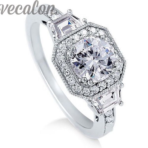 vecalon lovers fashion ring engagement wedding band ring for women 2ct cz diamond ring 925 sterling silver female finger ring, Slivery;golden
vecalon lovers fashion ring engagement wedding band ring for women 2ct cz diamond ring 925 sterling silver female finger ring, Slivery;golden