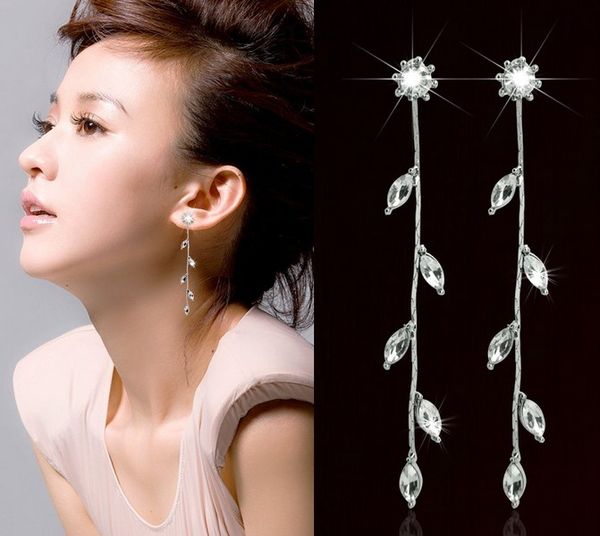 hanging earrings leaf rhinestone dangle and chandelier bohemian styles alloy earrings party earrings gifts for her, Silver
hanging earrings leaf rhinestone dangle and chandelier bohemian styles alloy earrings party earrings gifts for her, Silver