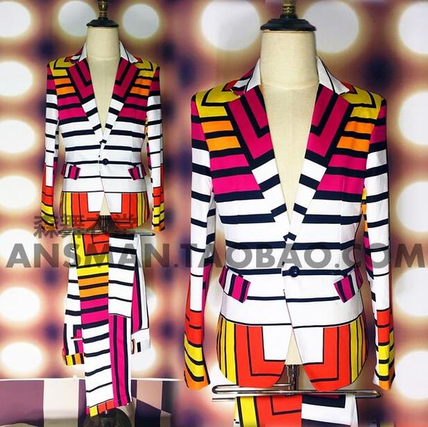 wholesale-new male singer dj nightclubs right zhilong same style colours geometry blazers jackets, men fashion costumes suits s-5xl, White;black
wholesale-new male singer dj nightclubs right zhilong same style colours geometry blazers jackets, men fashion costumes suits s-5xl, White;black