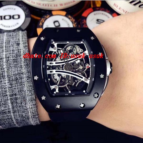 luxury new arrived skeleton dial rubber strap 61-01 automatic fashion brand men's wristwatches, Slivery;brown
luxury new arrived skeleton dial rubber strap 61-01 automatic fashion brand men's wristwatches, Slivery;brown