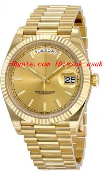 new luxury watches 40 champagne dial 18k yellow gold automatic mechanical movement men's watch 228238 mens watch wrist watches, Slivery;brown
new luxury watches 40 champagne dial 18k yellow gold automatic mechanical movement men's watch 228238 mens watch wrist watches, Slivery;brown