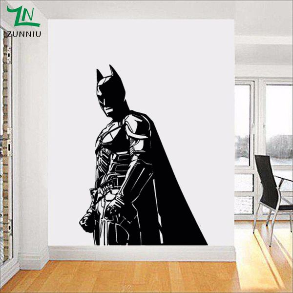 

Бэтмен стикер стены для детей мальчик номер Виниловая наклейка Темный рыцарь супергерой Atr Home Decor гостиная украшения росписи 56*80 см