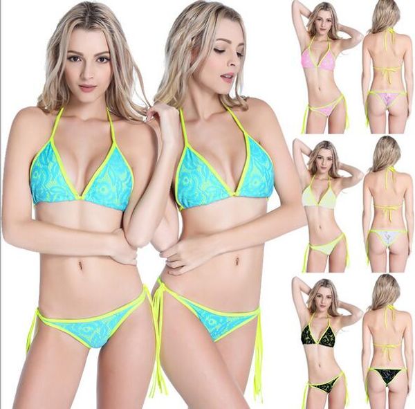 2016 new lace bikini triangle bikini women swimsuit 4 colours summer beachwear swimwear, White;black
2016 new lace bikini triangle bikini women swimsuit 4 colours summer beachwear swimwear, White;black