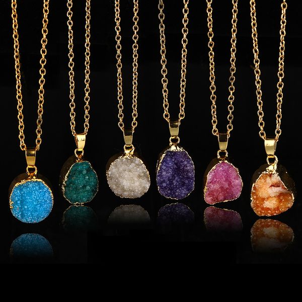 горячие продажи нерегулярные drusy druzy натуральный камень ожерелье золотой цвет цепи кристалл ожерелья женщины ювелирные изделия, Silver
горячие продажи нерегулярные drusy druzy натуральный камень ожерелье золотой цвет цепи кристалл ожерелья женщины ювелирные изделия, Silver