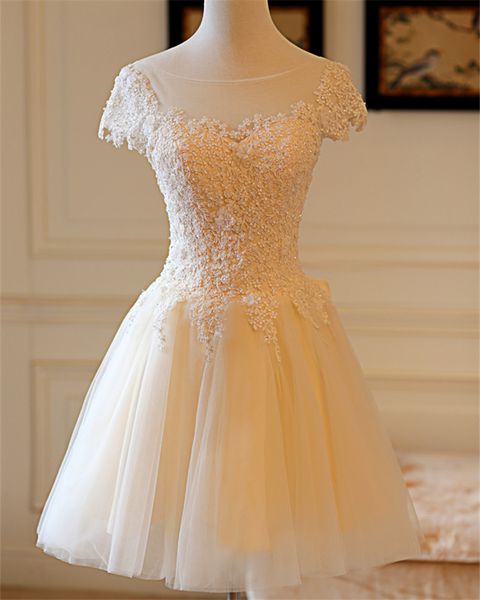 champagne bridesmaid dresses knee length soft tulle floral applique with beads zipper with buttons back wedding guest dresses, White;pink
champagne bridesmaid dresses knee length soft tulle floral applique with beads zipper with buttons back wedding guest dresses, White;pink